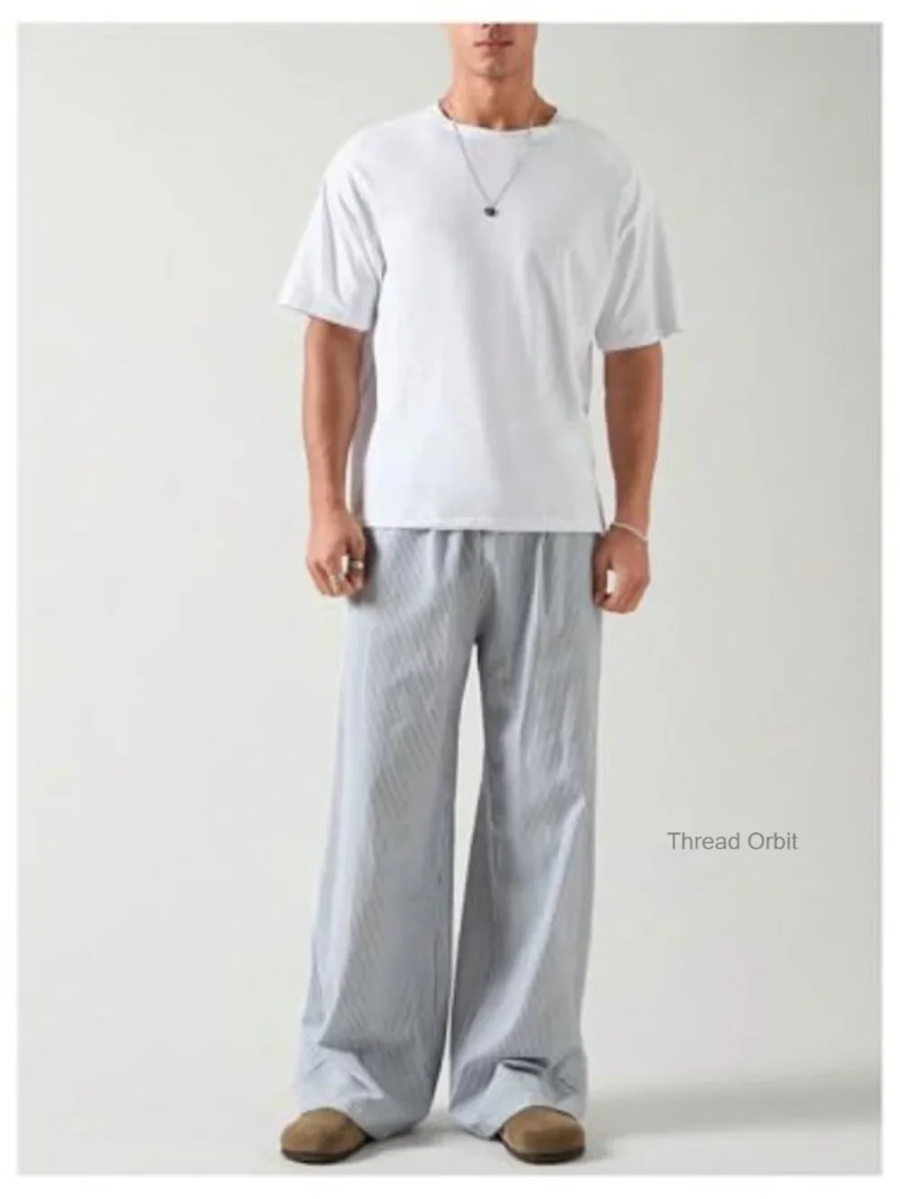 Striped Drawstring Casual Pants Lightweight Yoga Beach Vacation